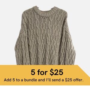 Divided H&M Chunky Cable Knit Sweater